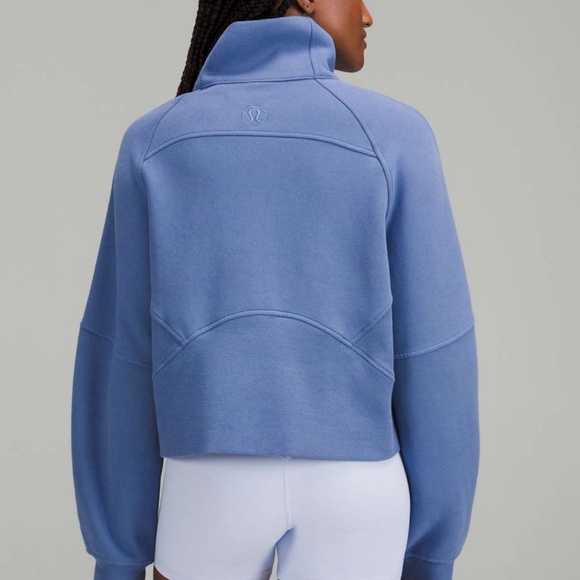 Lululemon Scuba Oversized Funnel Neck Half-Zip in Water Drop, Size XS/S - Picture 2 of 5